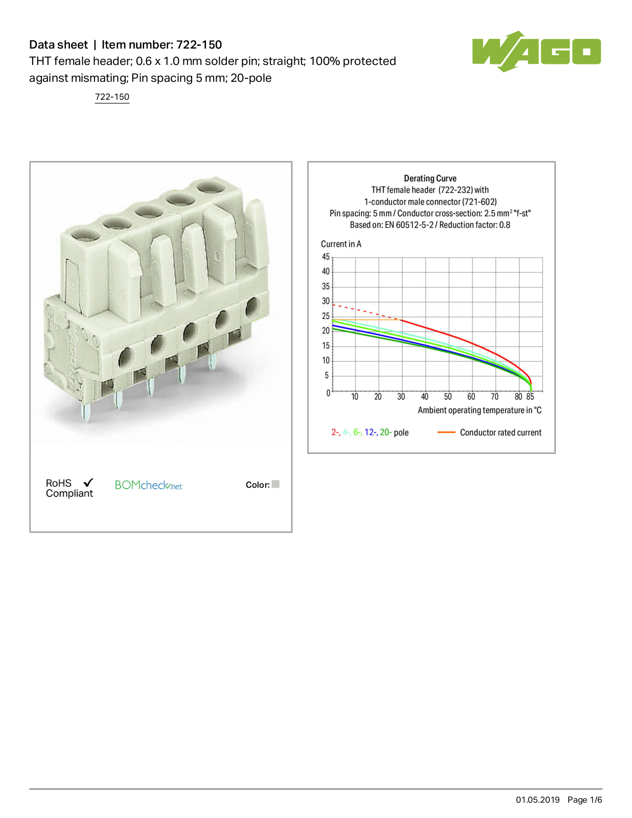 Wago 722-150 Data Sheet