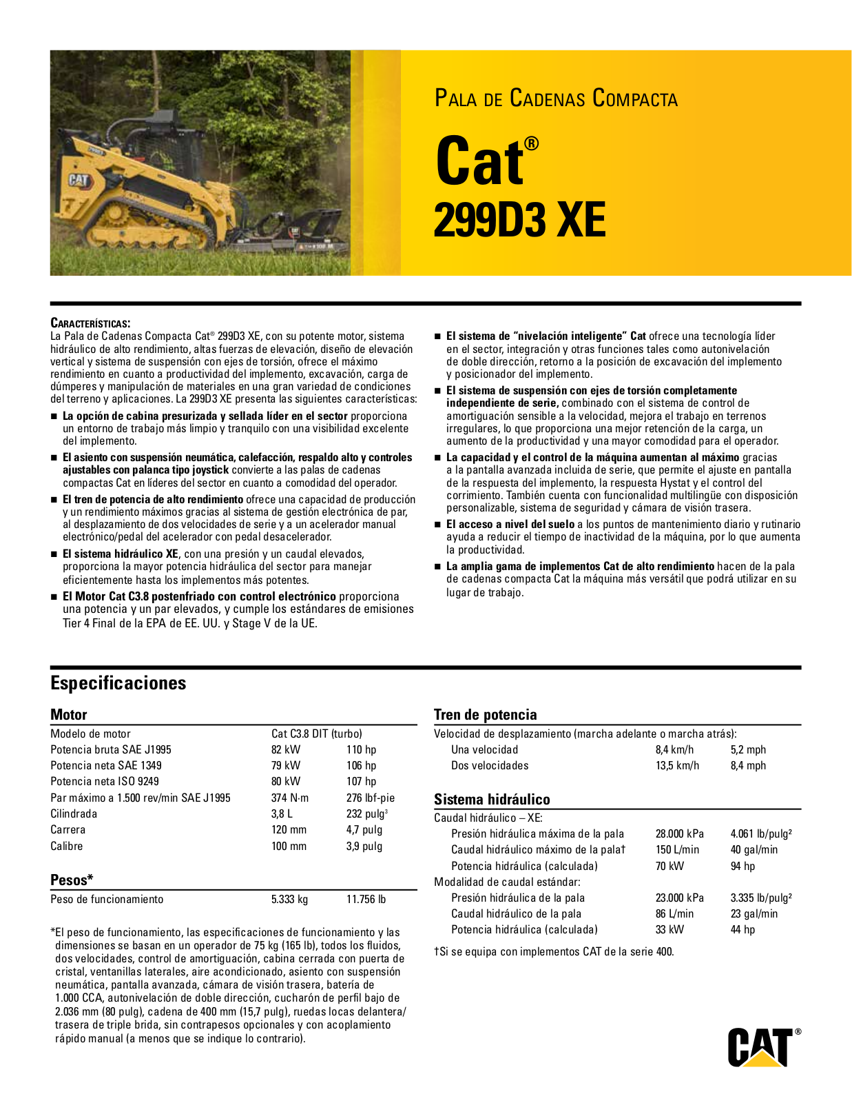 Cat 299D3 XE User Manual