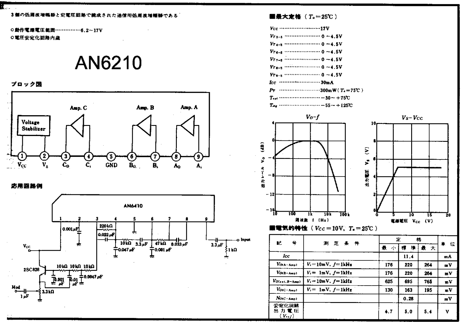 Circuit AN6210 Service Manual