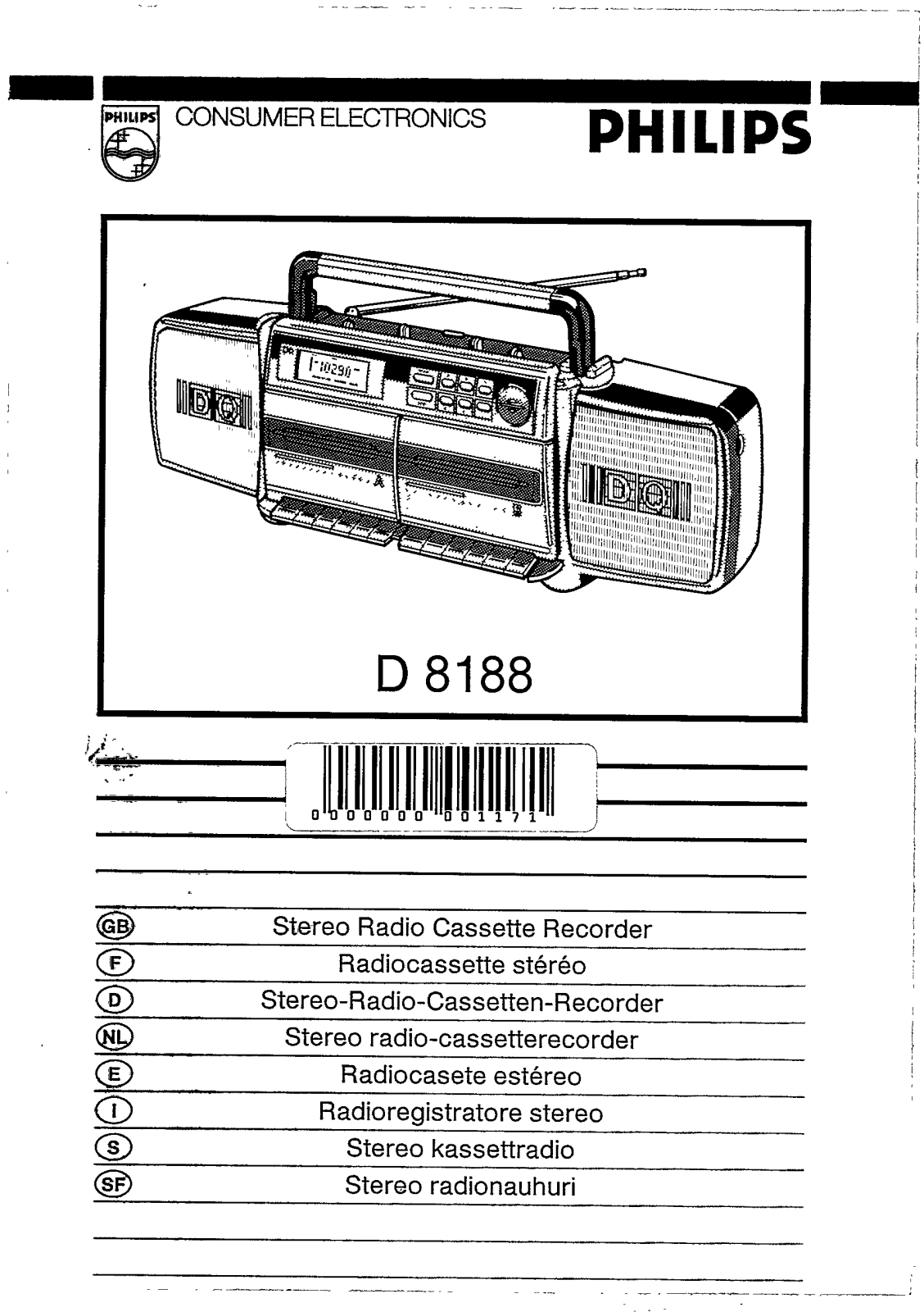 Philips D8188 User Manual