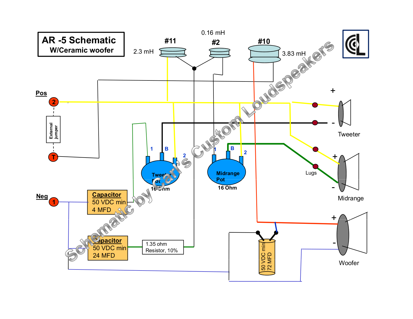 Acoustic Research AR-5 Schematic