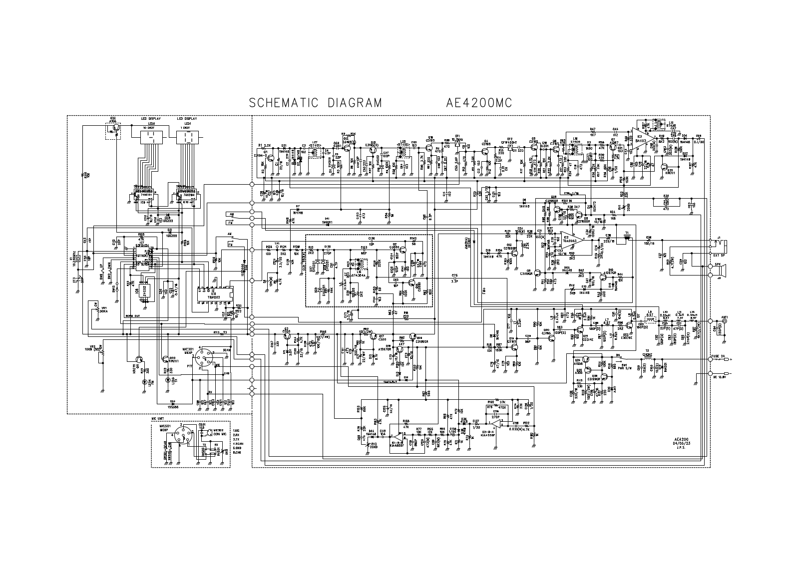 Albrecht AE4200MC Schematic