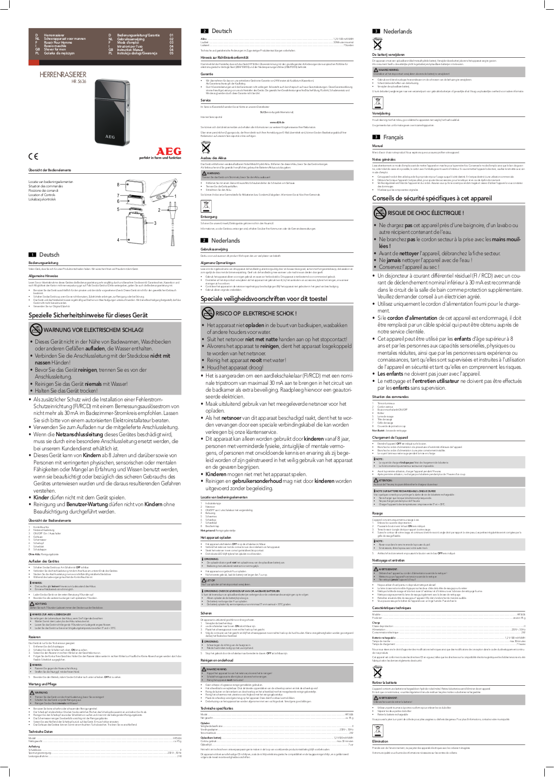 AEG HR 5636 User Manual