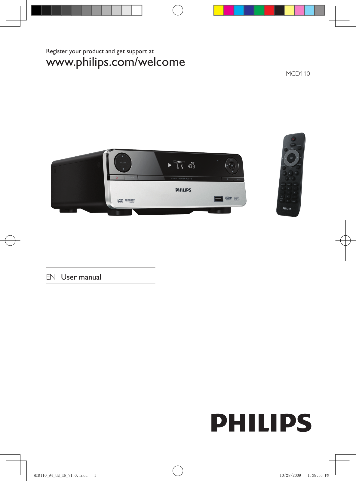 Philips MCD110 94 User Manual