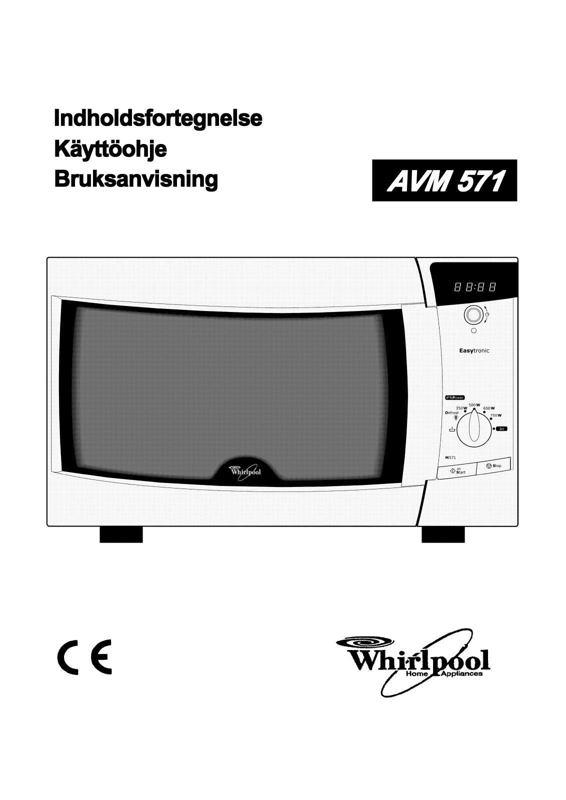 Whirlpool AVM 571/WP/ WH User Manual