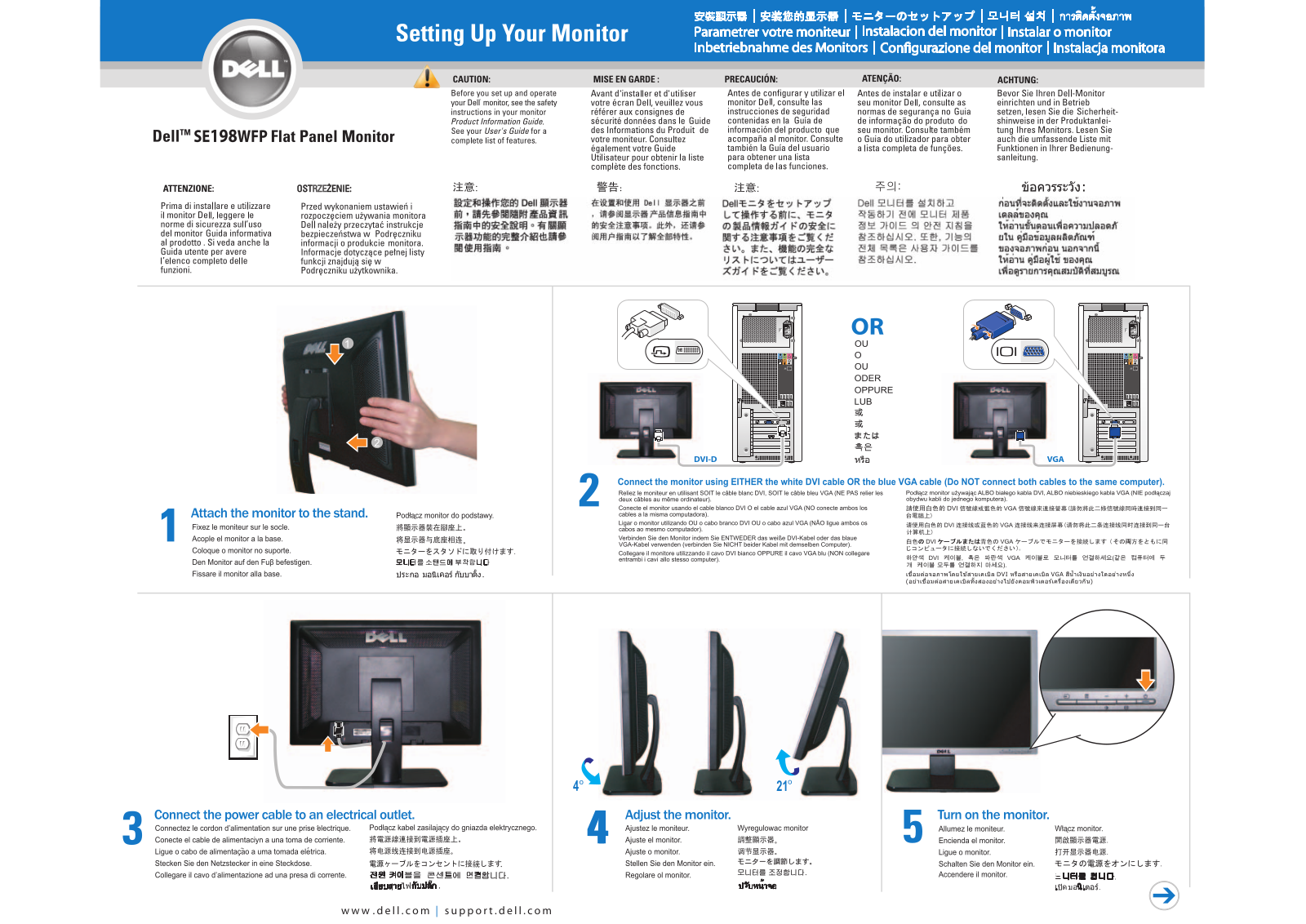 Dell SE198WFP User Manual