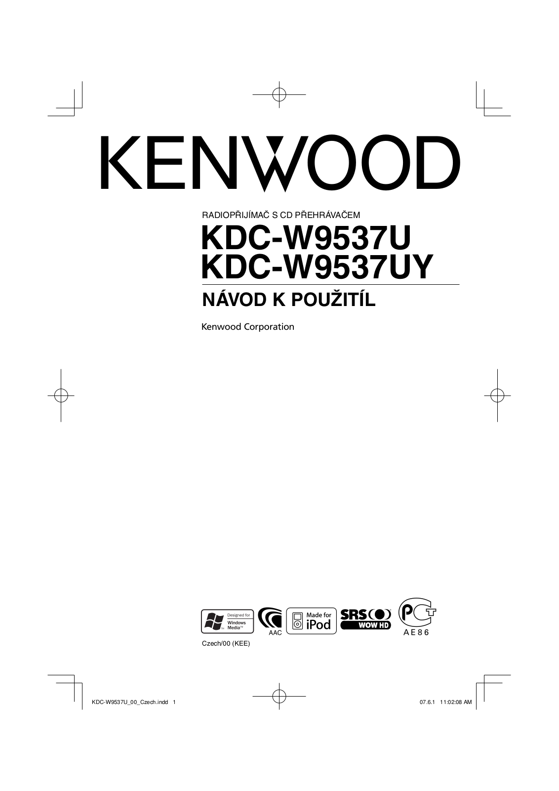 Kenwood KDC-W9537U, KDC-W9537UY User Manual