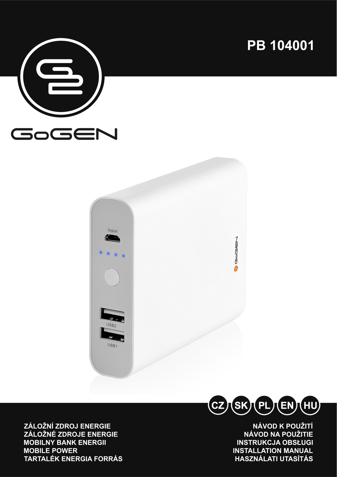 GoGEN PB104001 User Manual