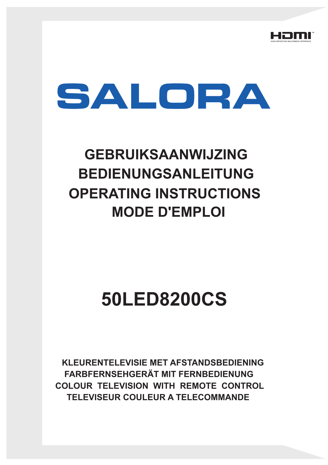 Salora 50LED8200CS User Manual