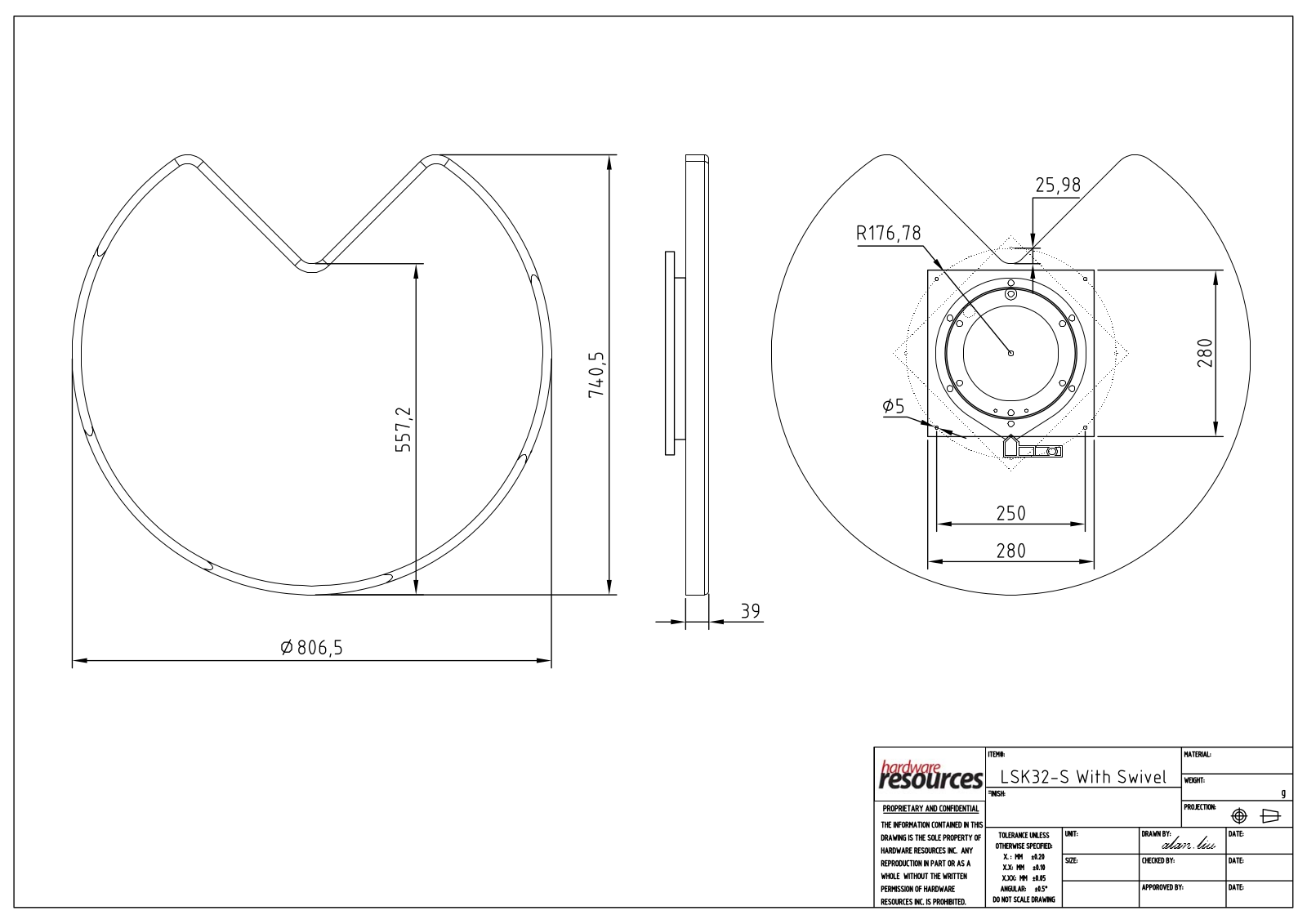 Hardware Resources HWSC1766 Dimensions - ManualMachine.com