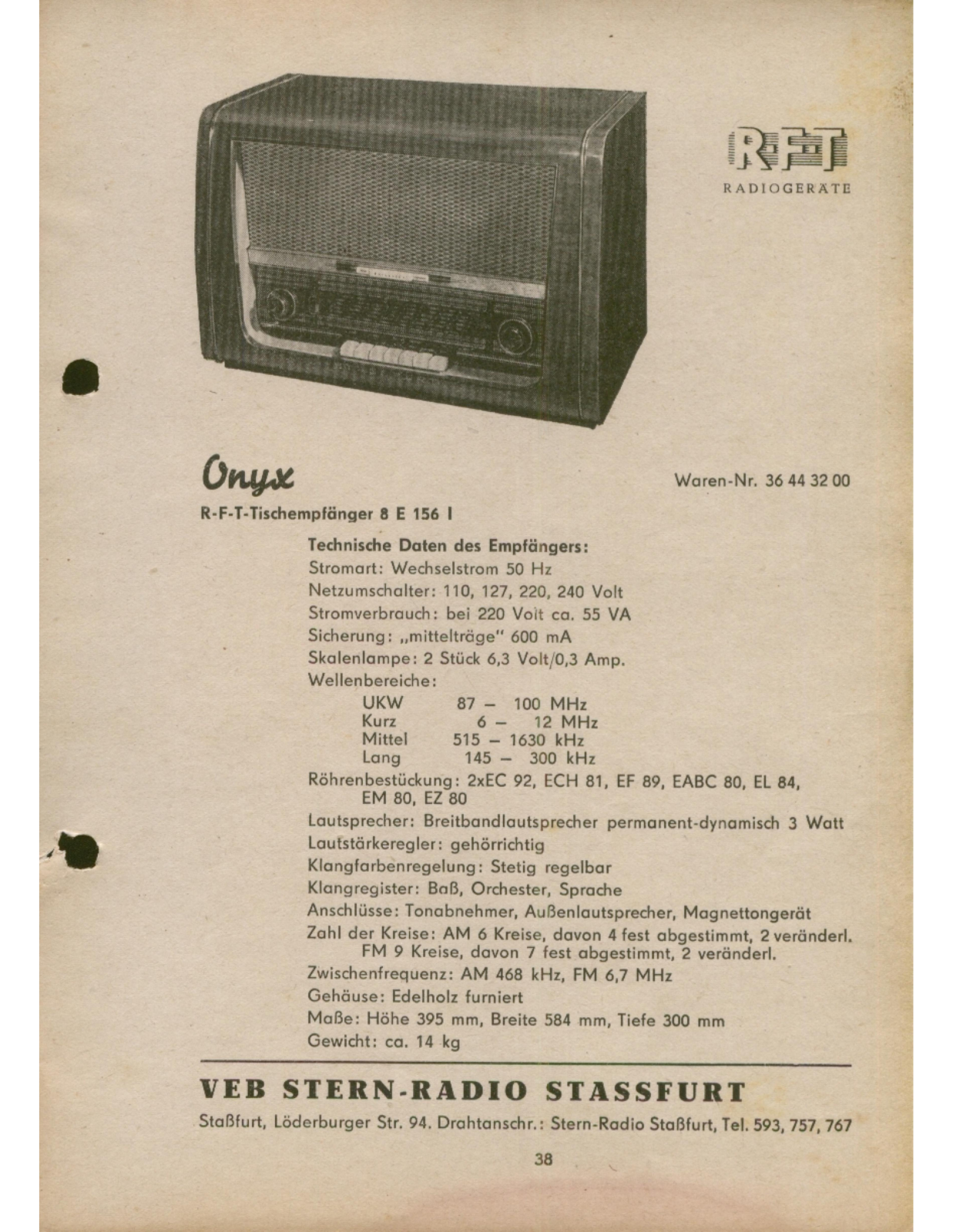 RFT 8E156I User guide - ManualMachine.com
