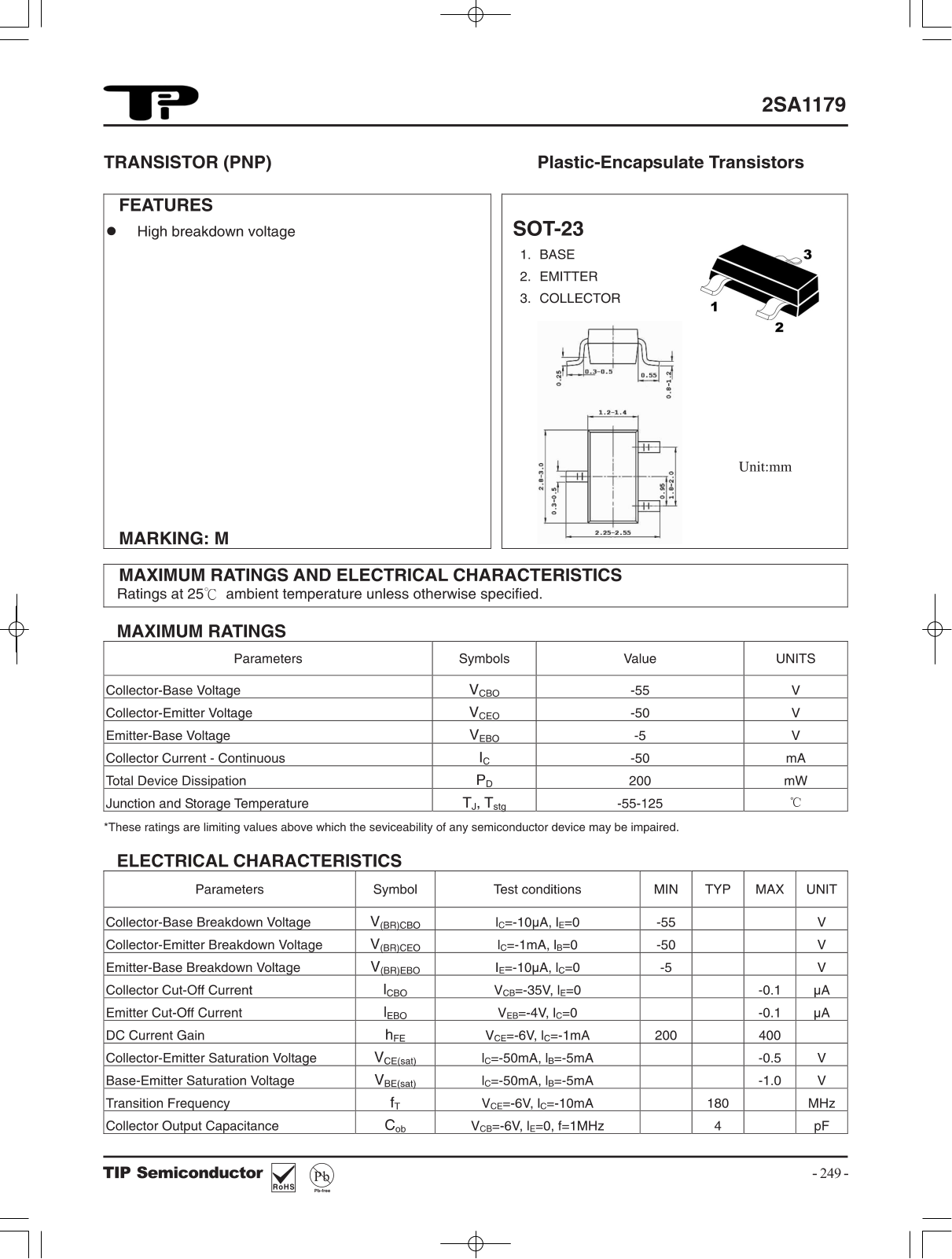 TIP 2SA1179 Schematic