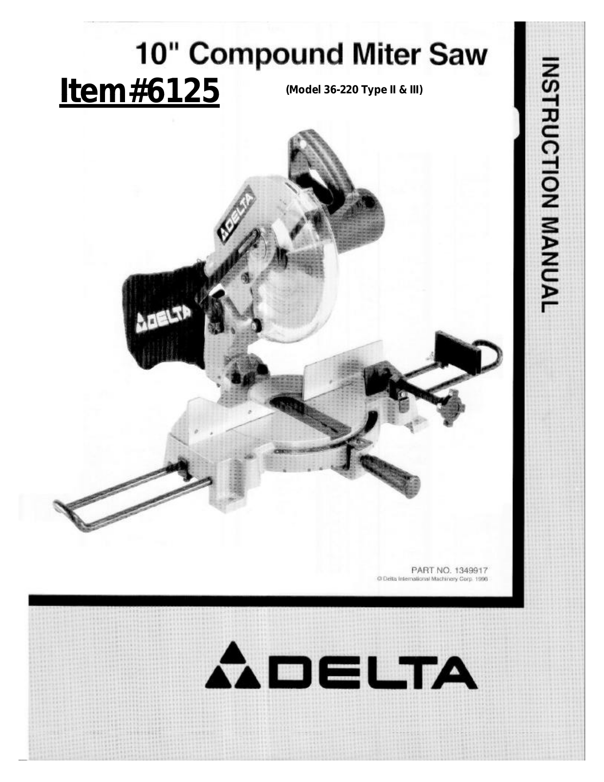 Delta 36-220 User Manual