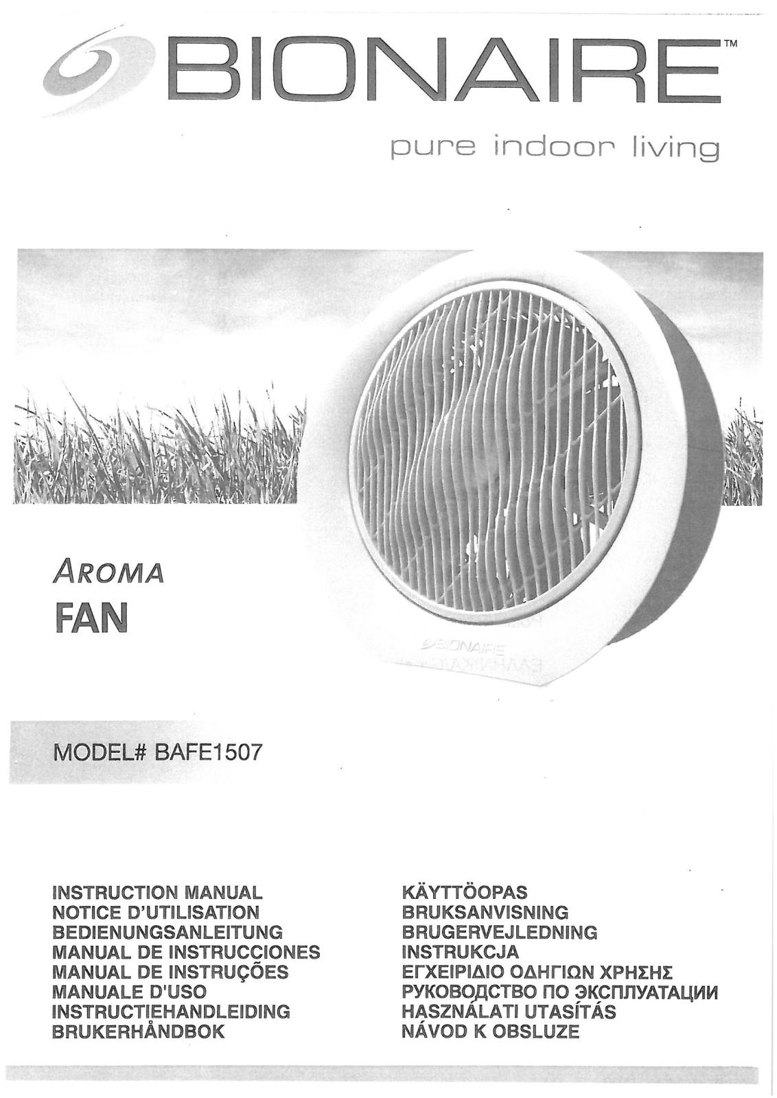 Bionaire BAFE1507 User Manual