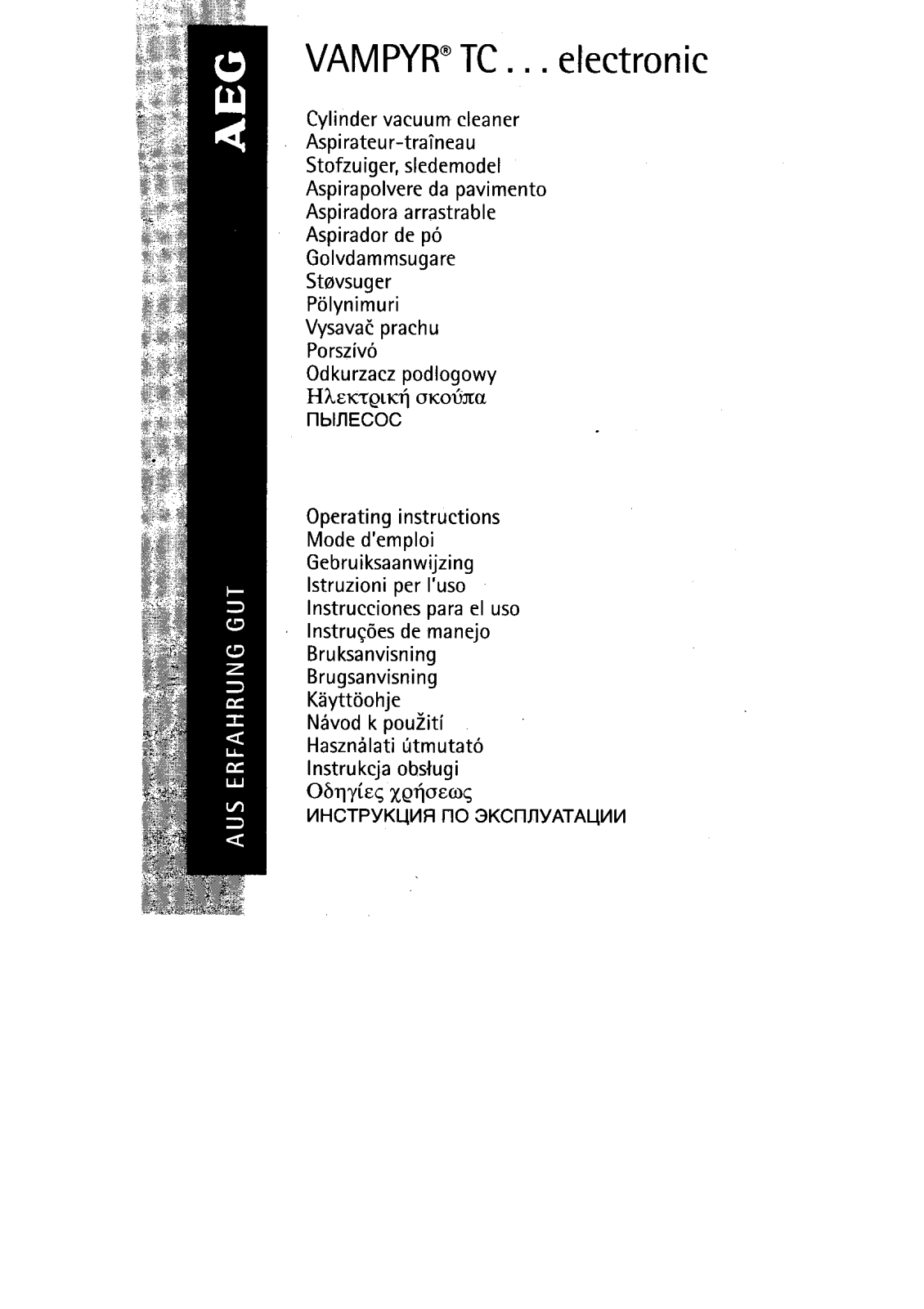 AEG-Electrolux VAMPYRTC305, VAMPYRTC310, VAMPYRTC140.2, VAMPYRTC325.0, VAMPYRTC320.0 User Manual