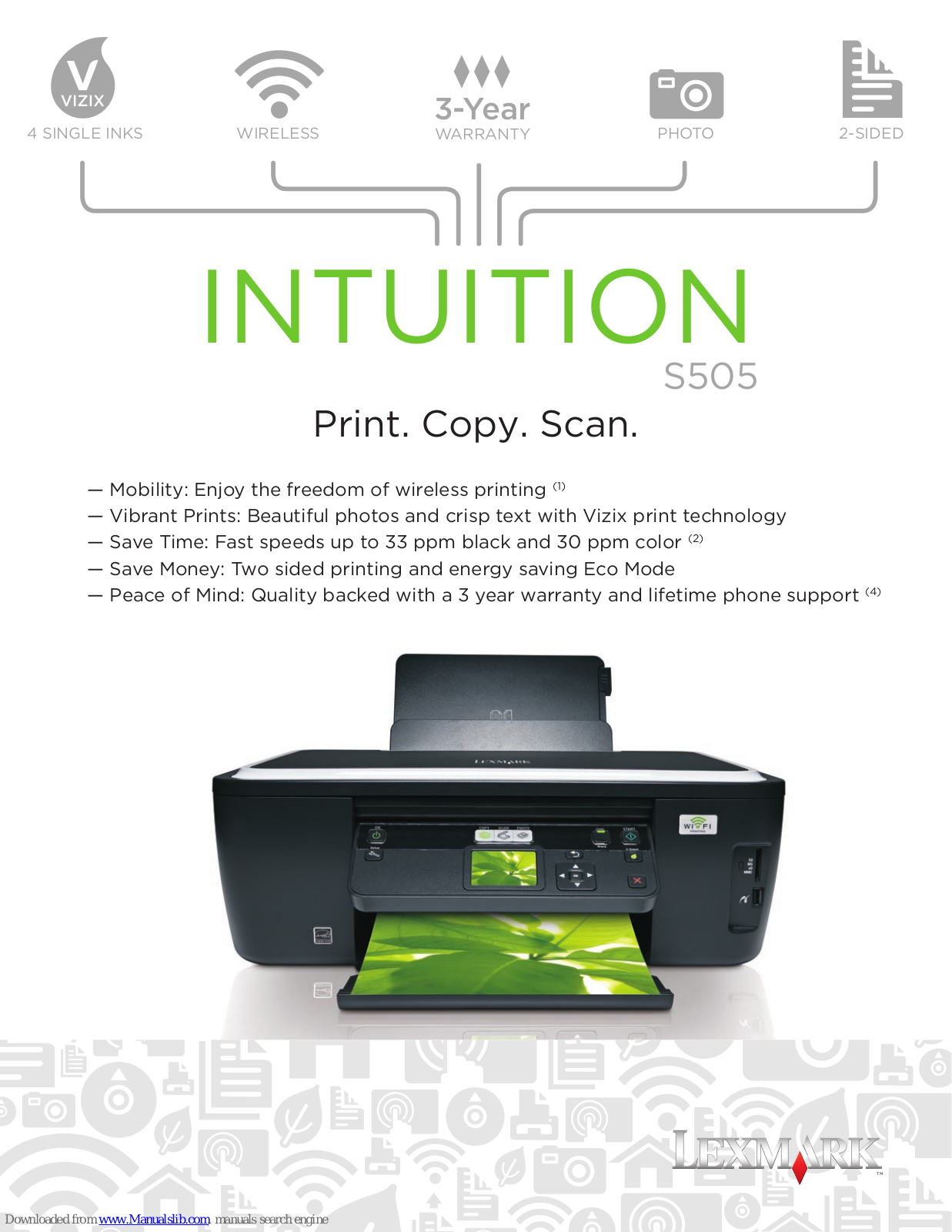 Lexmark 90T5005, INTUITION S505 User Manual