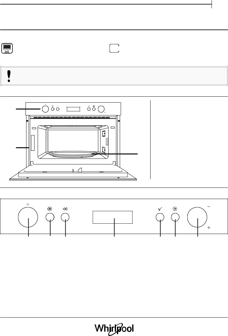 WHIRLPOOL AMW 784/IX Daily Reference Guide