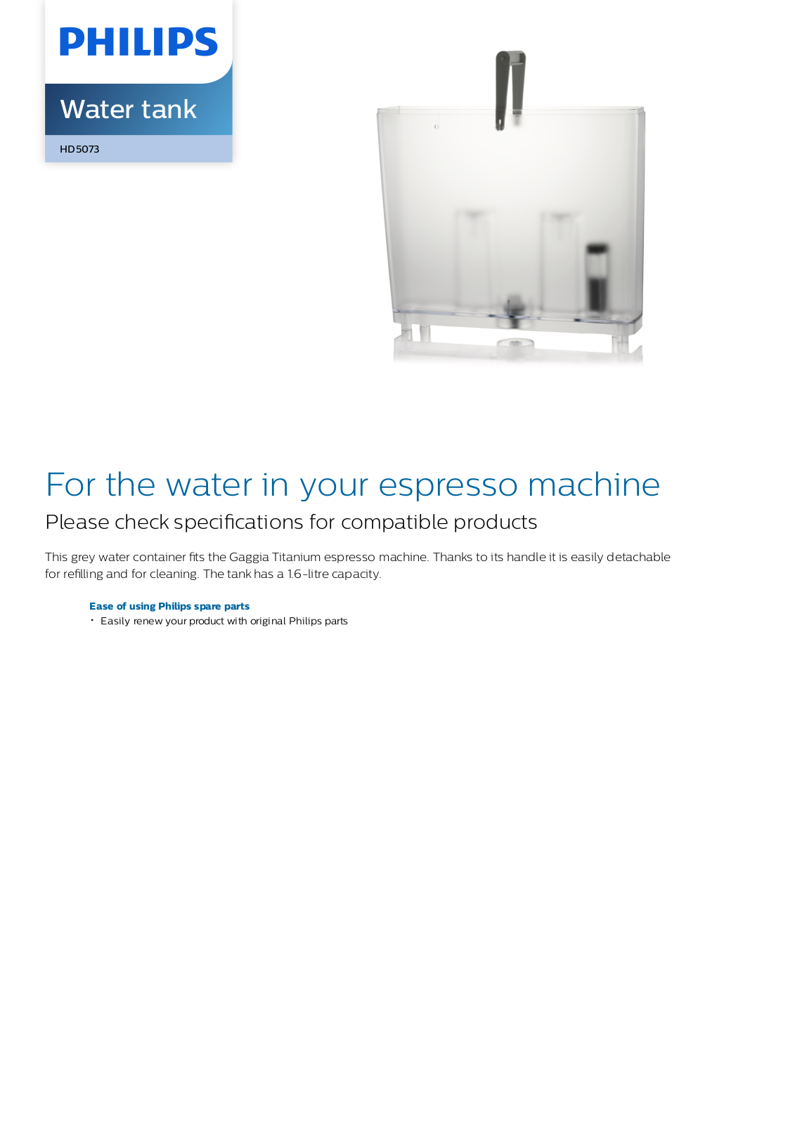 Philips HD5073/01 localized commercial leaflet - ManualMachine.com