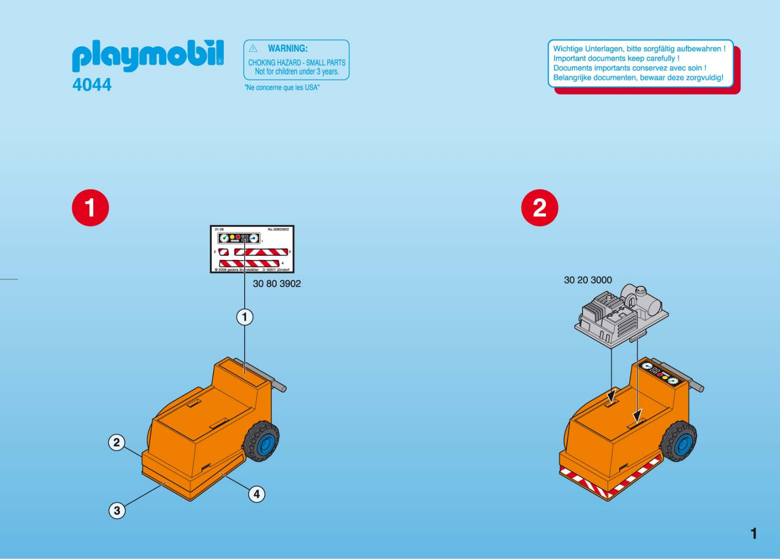 Playmobil 4044 Instructions