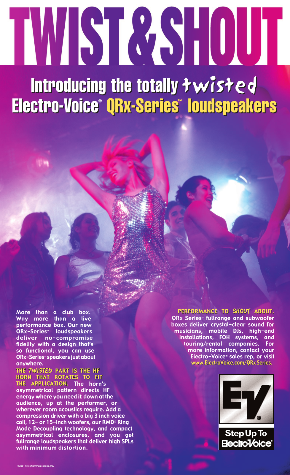 Electro-Voice QRX TWIST, SHOUT POSTER User Manual