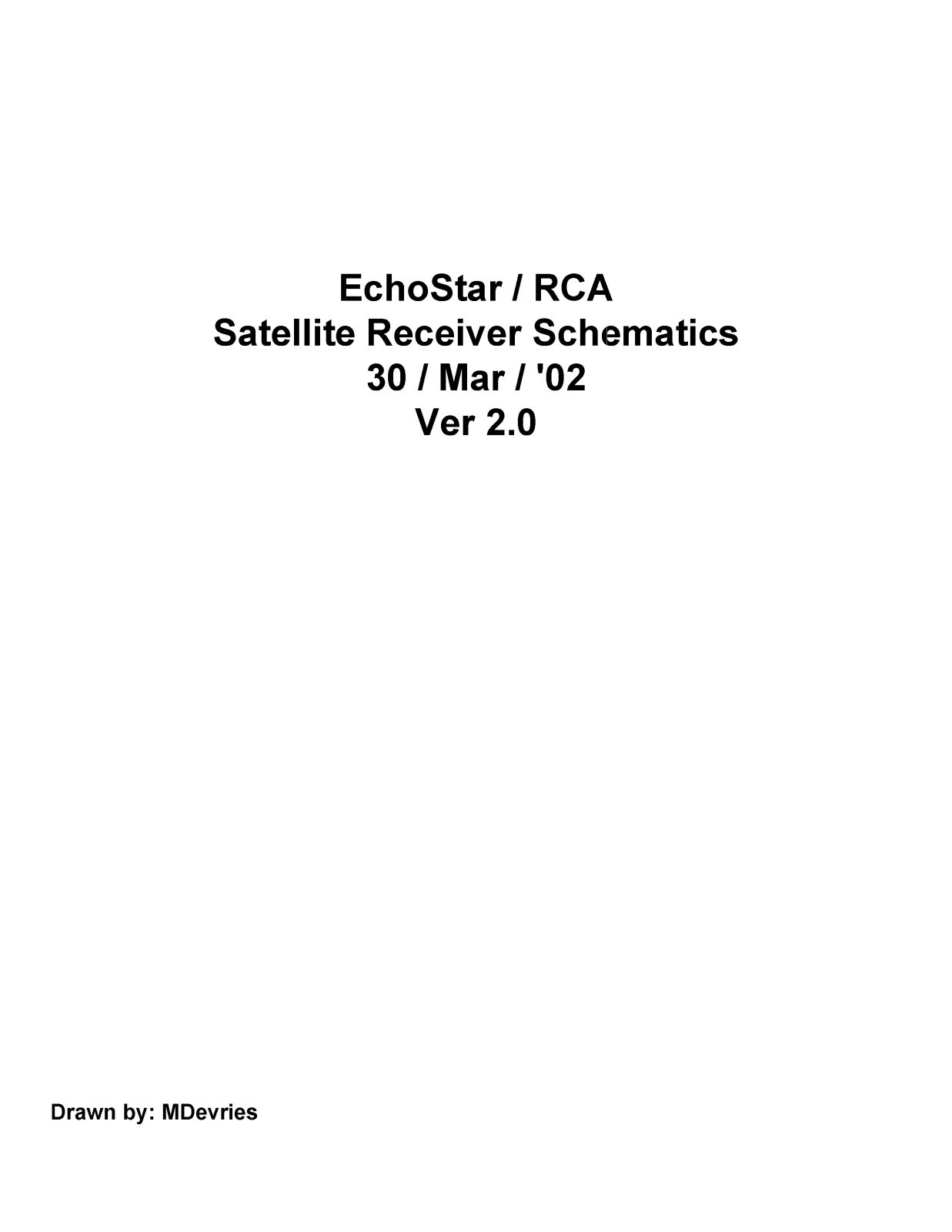 Echostar-Rca 2700 Schematics