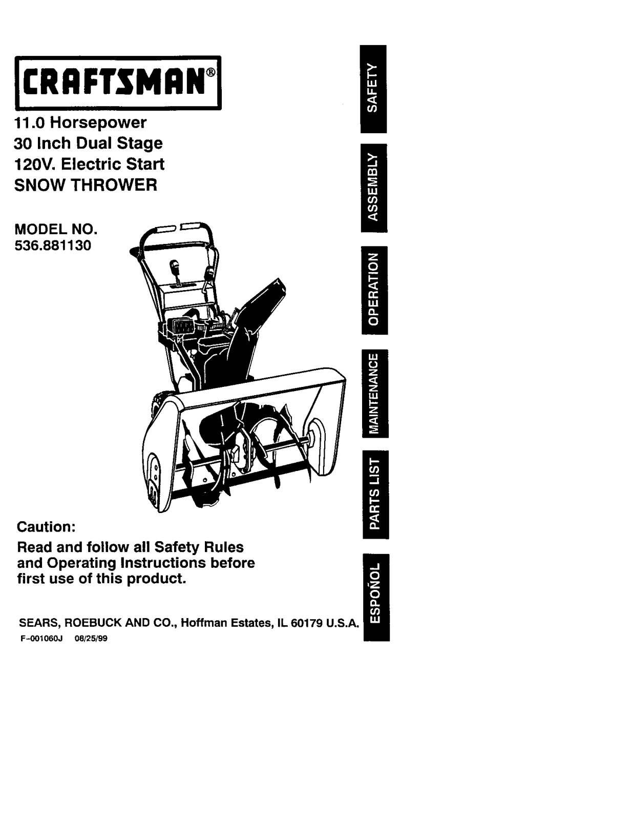 Craftsman 536.88113 User Manual - ManualMachine.com