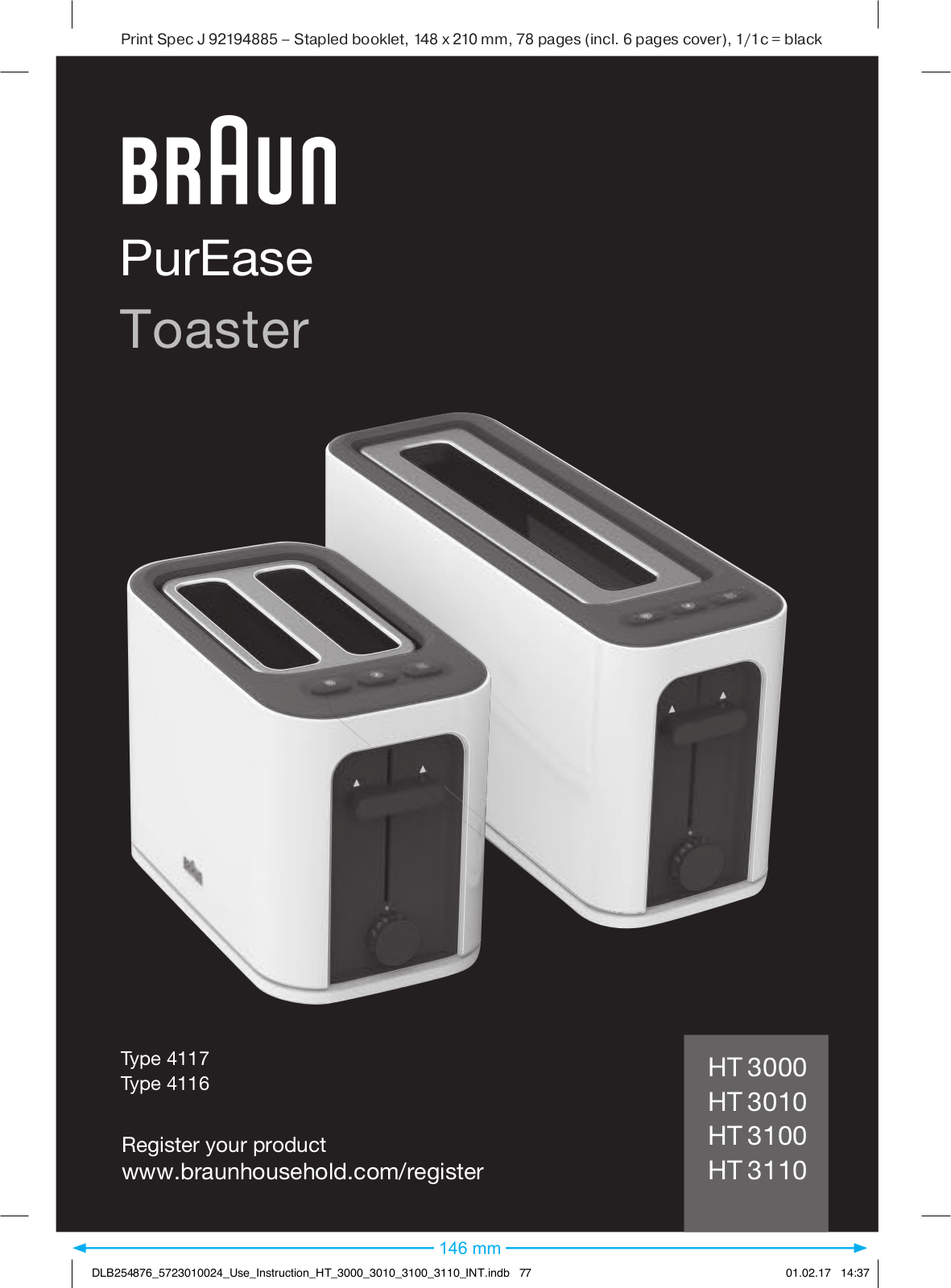 Braun HT 3010 User Guide