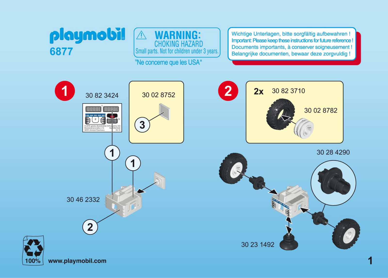 playmobil 6877 Service Manual