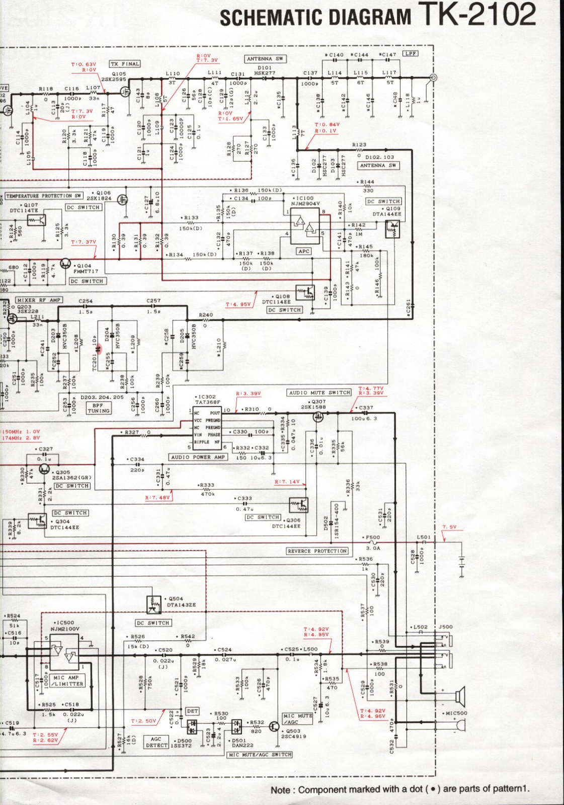 Kenwood TK-2102 Schematic