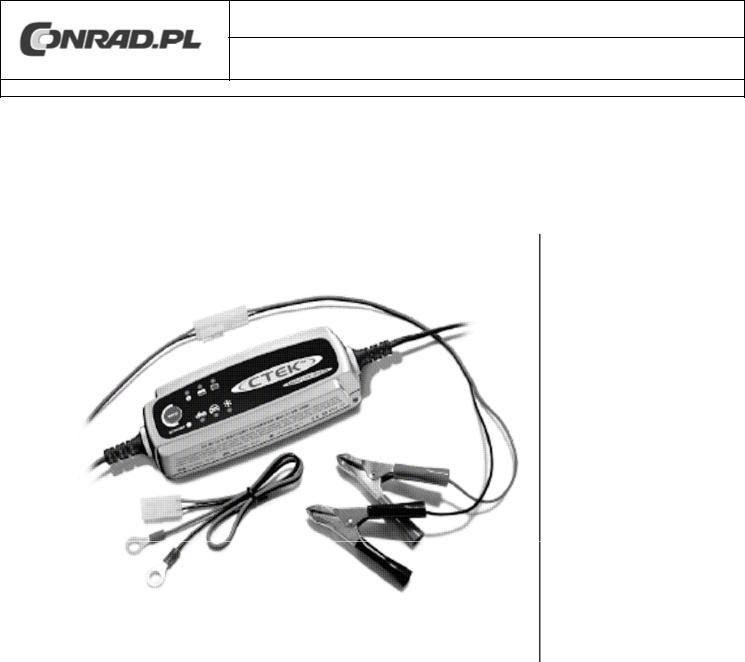 CTEK MULTI XS 3600, MXS 3.6, 1052 User guide