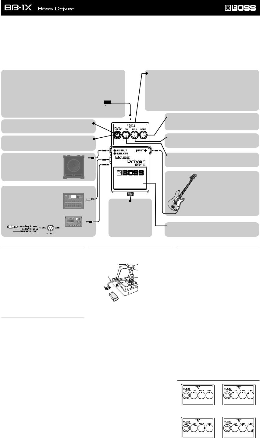 Boss Bass Driver BB-1X User Manual