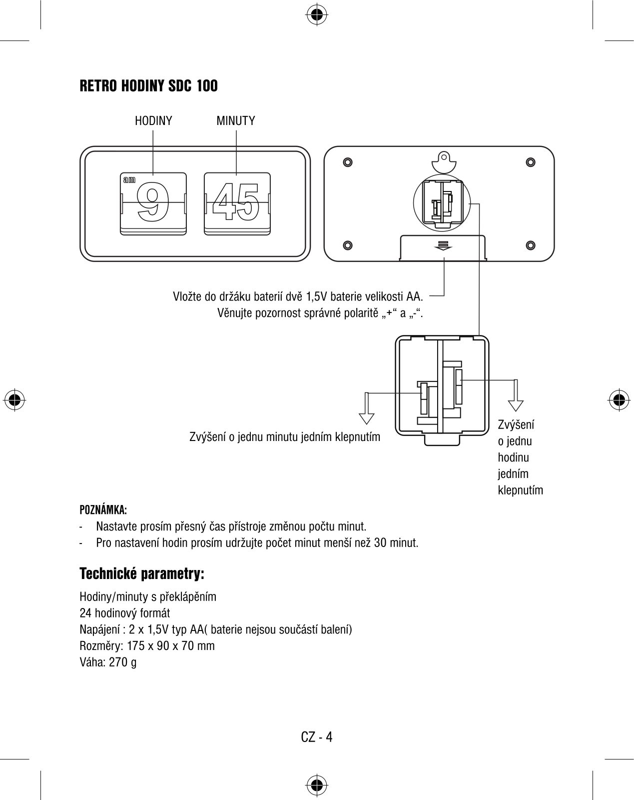 Sencor SDC 100 User Manual