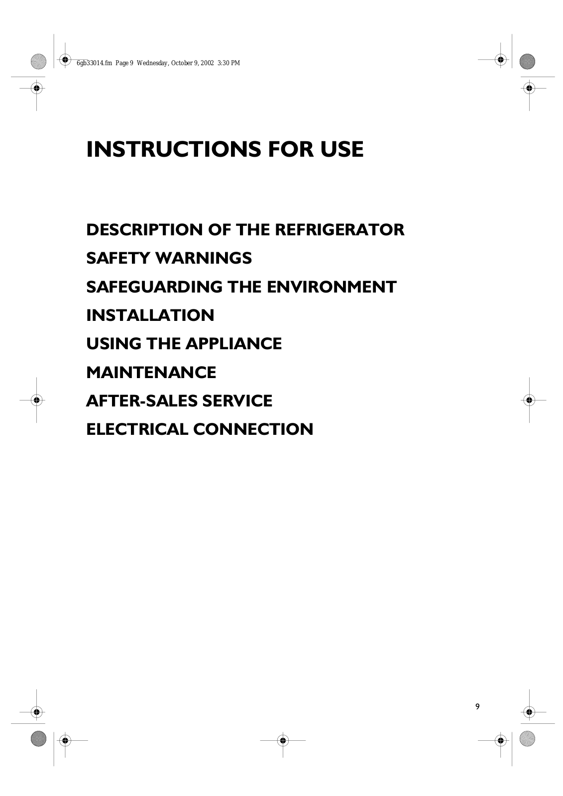 Whirlpool ARL 201, ARL 200, ARL 536-LH, ARL 537-LH User Manual