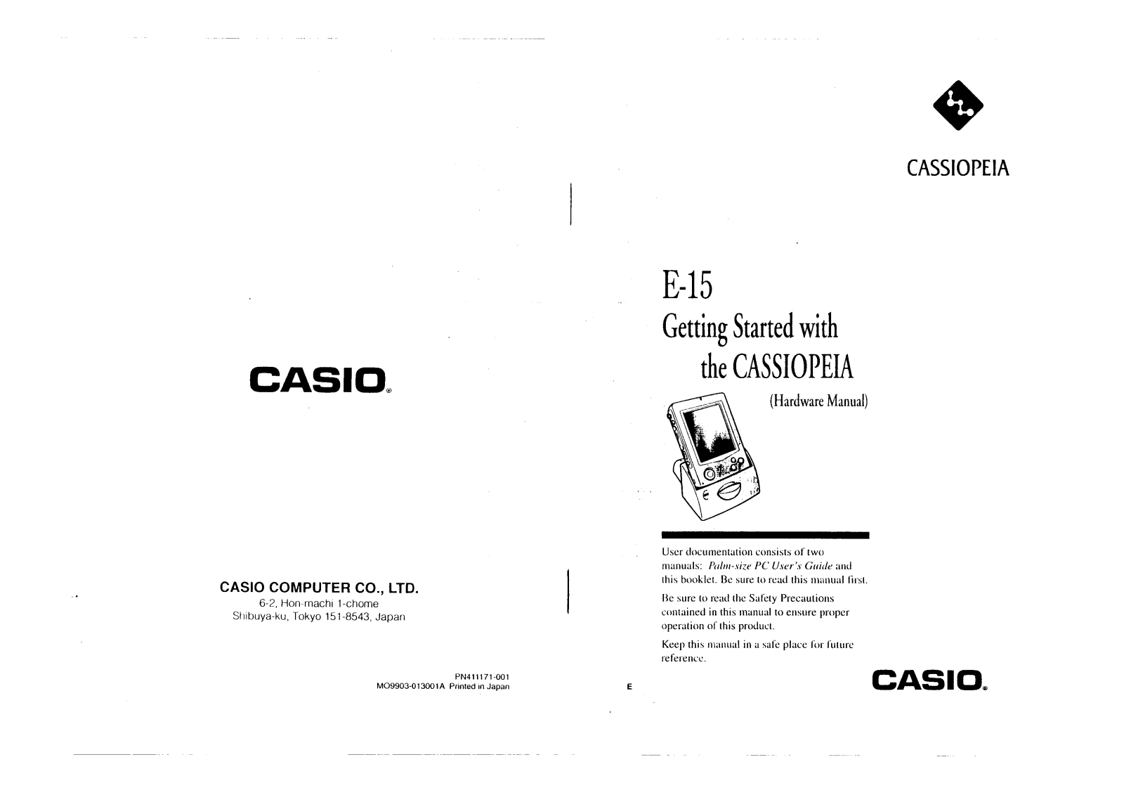 Casio E-15 User Manual