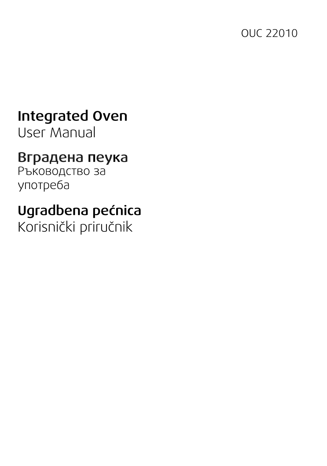 Beko OUC22010 User manual