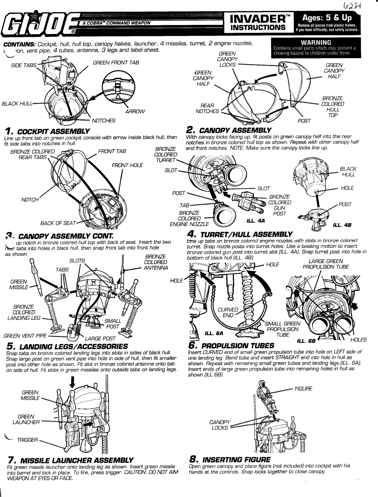 HASBRO GIJoe Invader User Manual