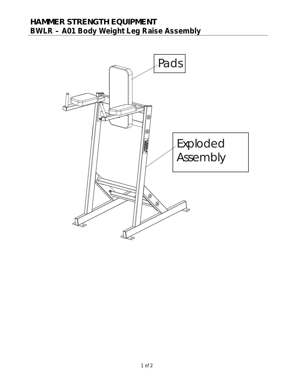 Life Fitness BWLR User manual