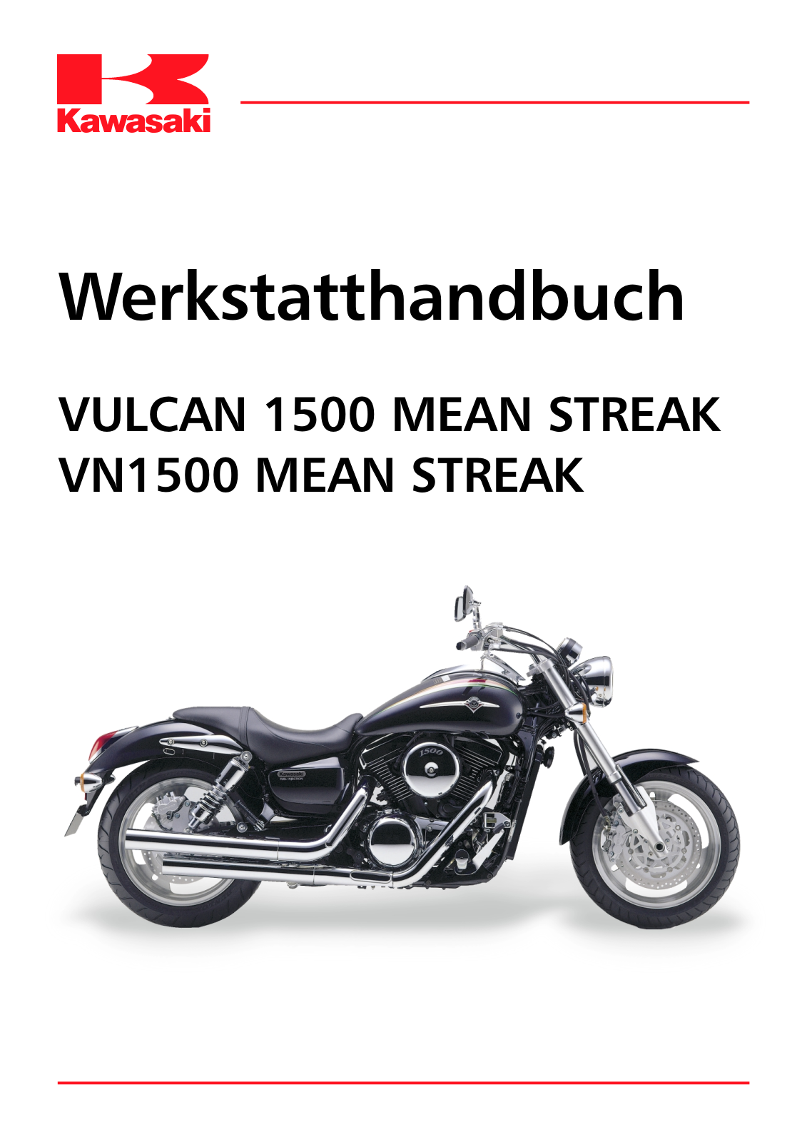 Kawasaki VN1500 MEAN STREAK, VULCAN 1500 MEAN STREAK User Manual