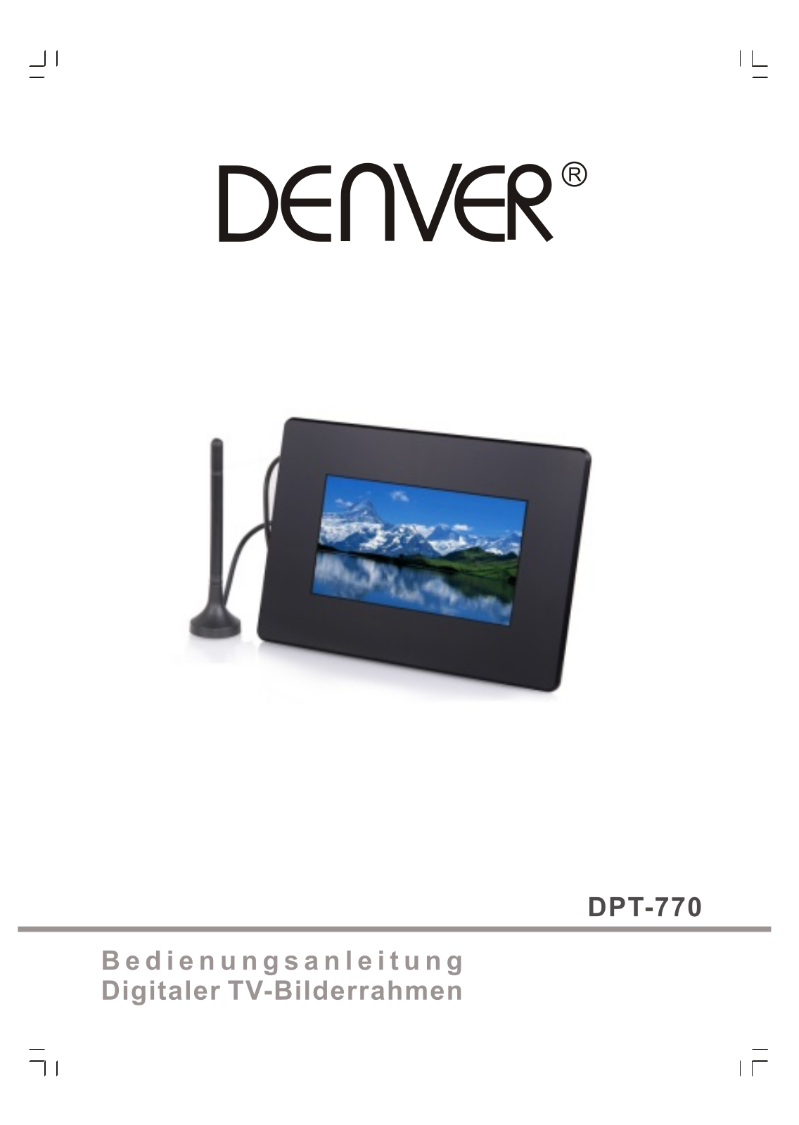 Denver DPT-770 User Manual