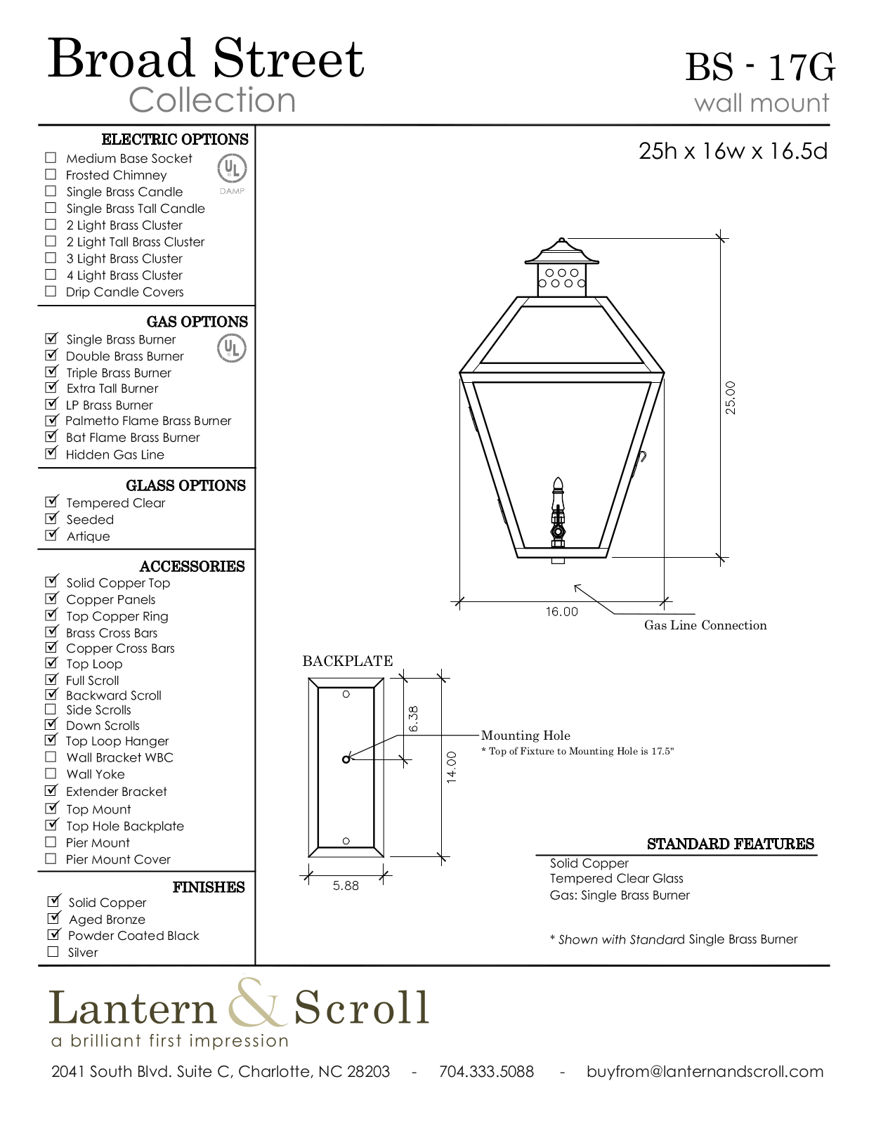 Lantern & Scroll LASC1142 Specifications - ManualMachine.com