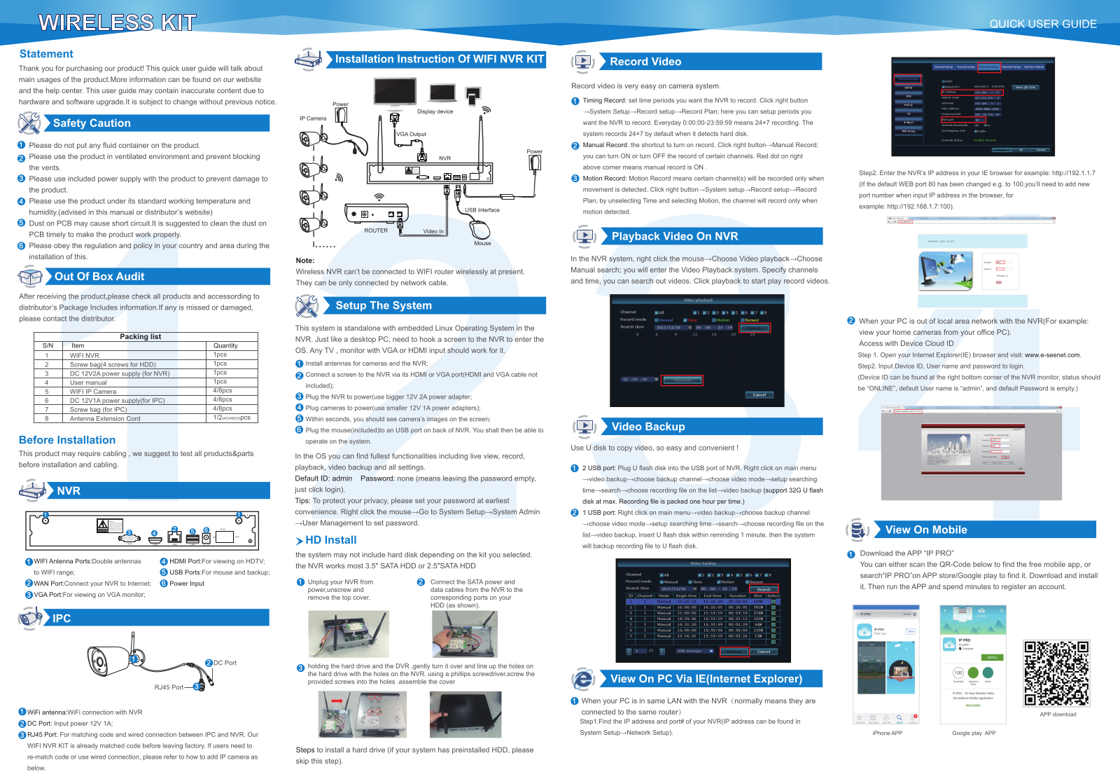 Cantek WIFI8D-4TB User Manual