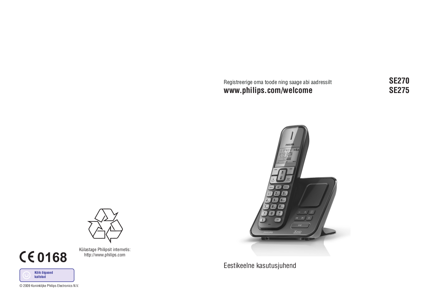 Philips SE2751B/51, SE2752B/51 User guide