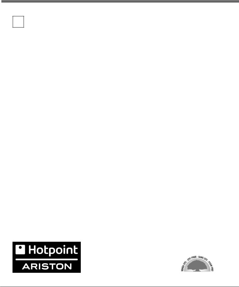Hotpoint-Ariston BCB332AI, BCB332AIFF User Manual
