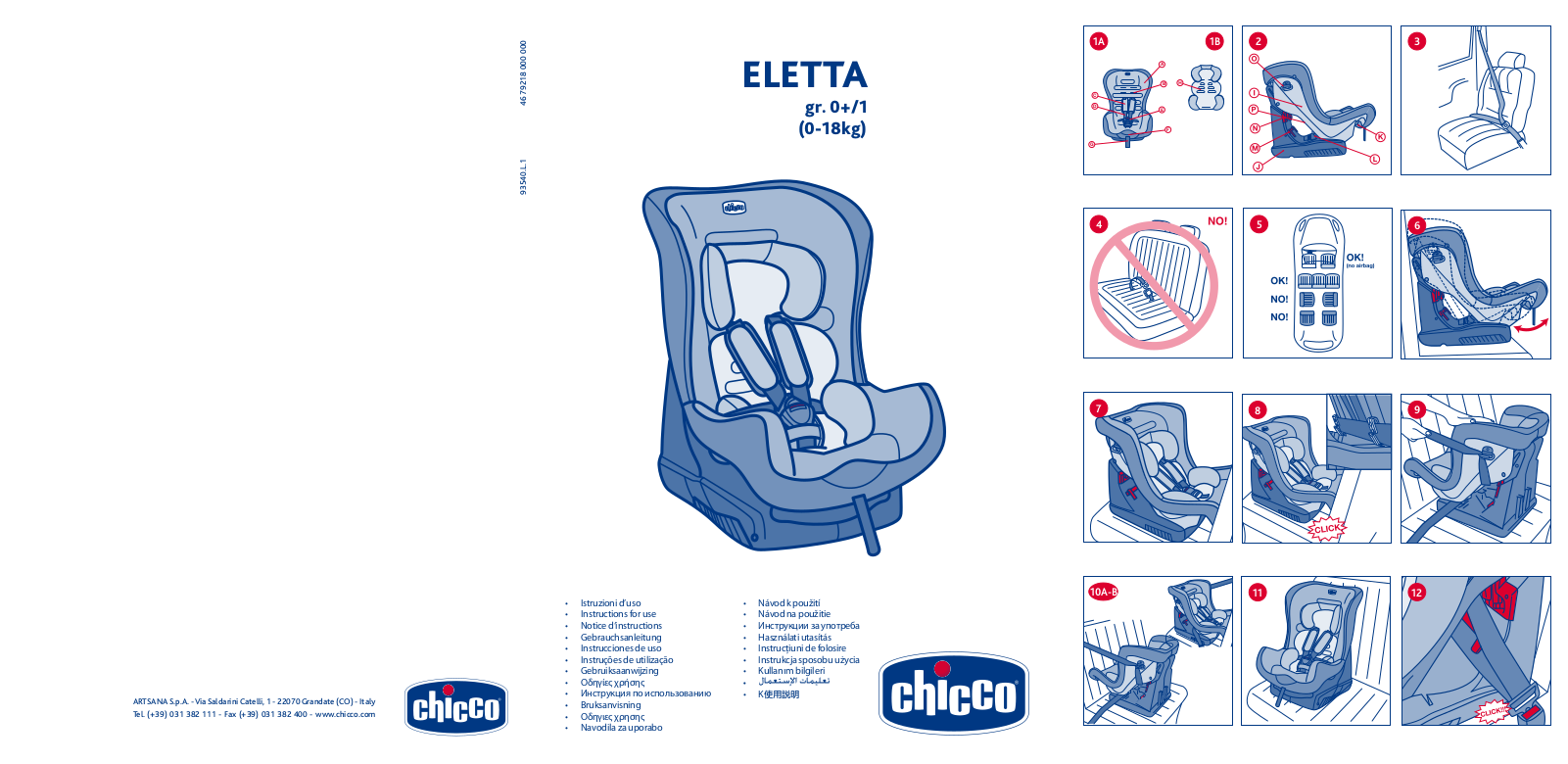 CHICCO ELETTA User Manual