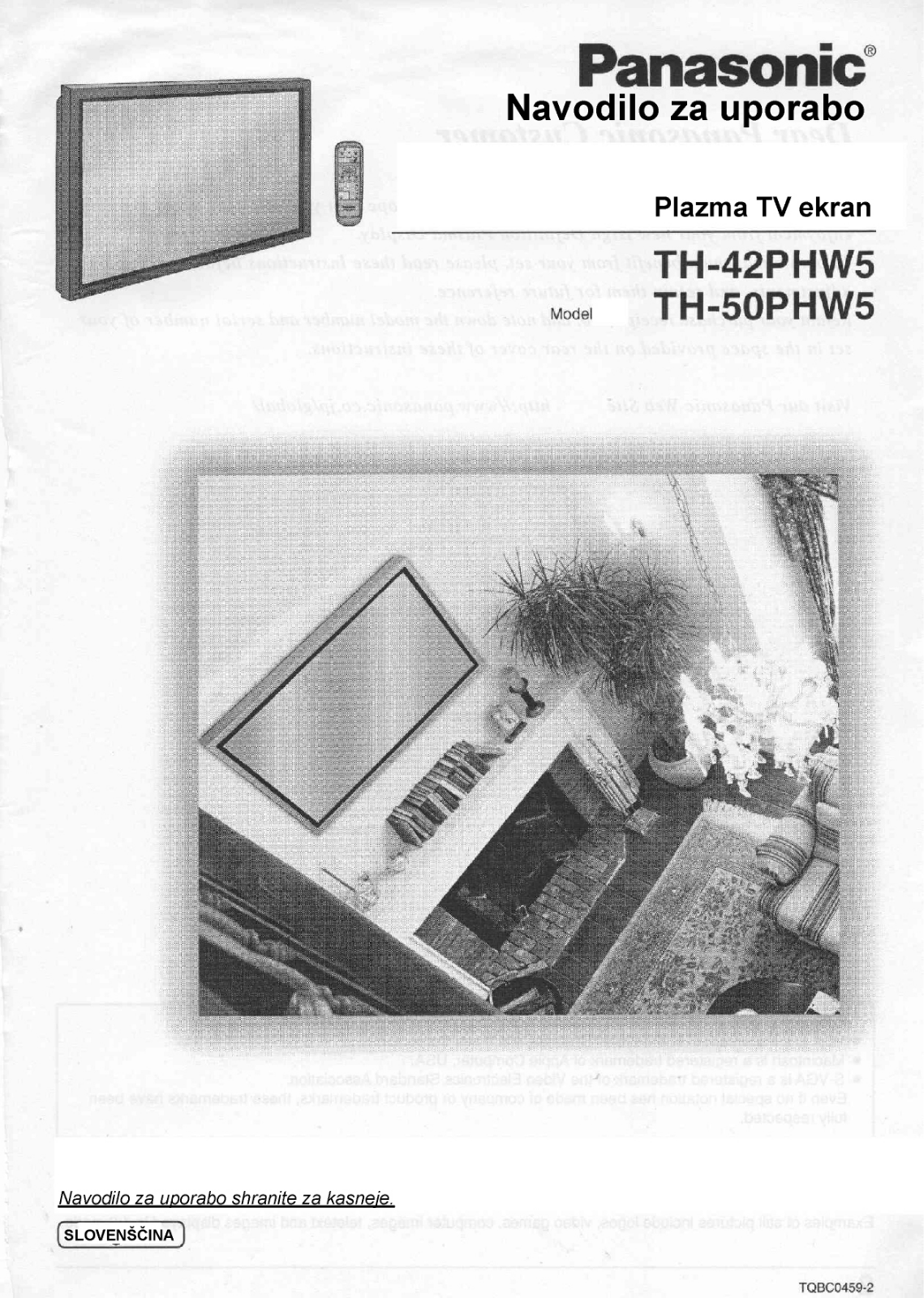 Panasonic TH-42PHW5, TH-50PHW5 User Manual