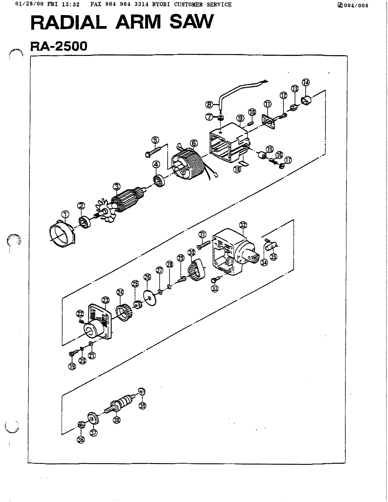 Ryobi RA2500 User Manual