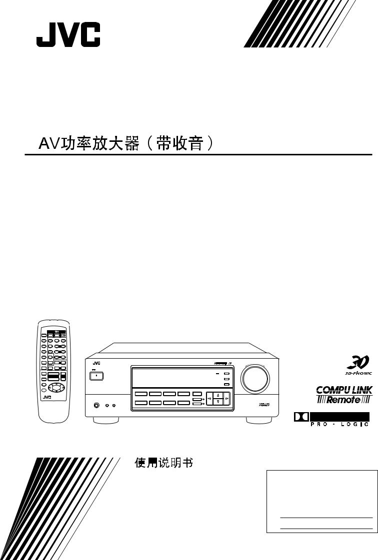 JVC RX-5000VBK, RX-5001VGD Service Manual