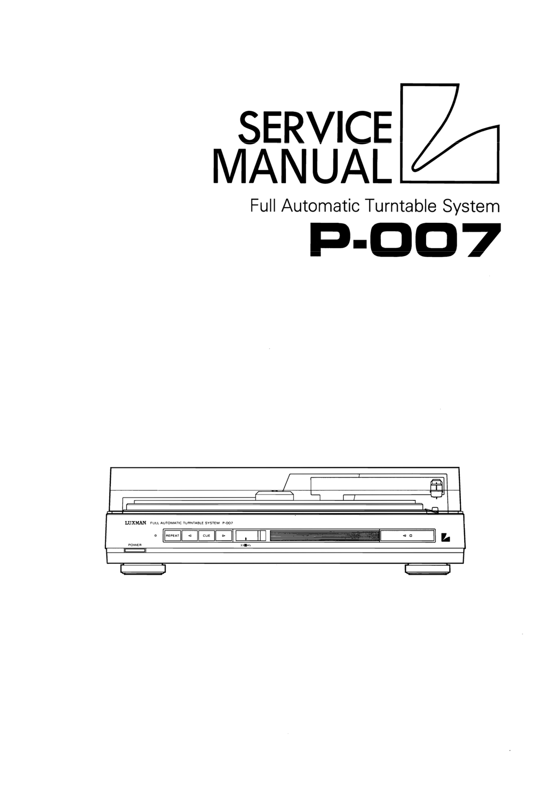 Luxman P-007 Service Manual