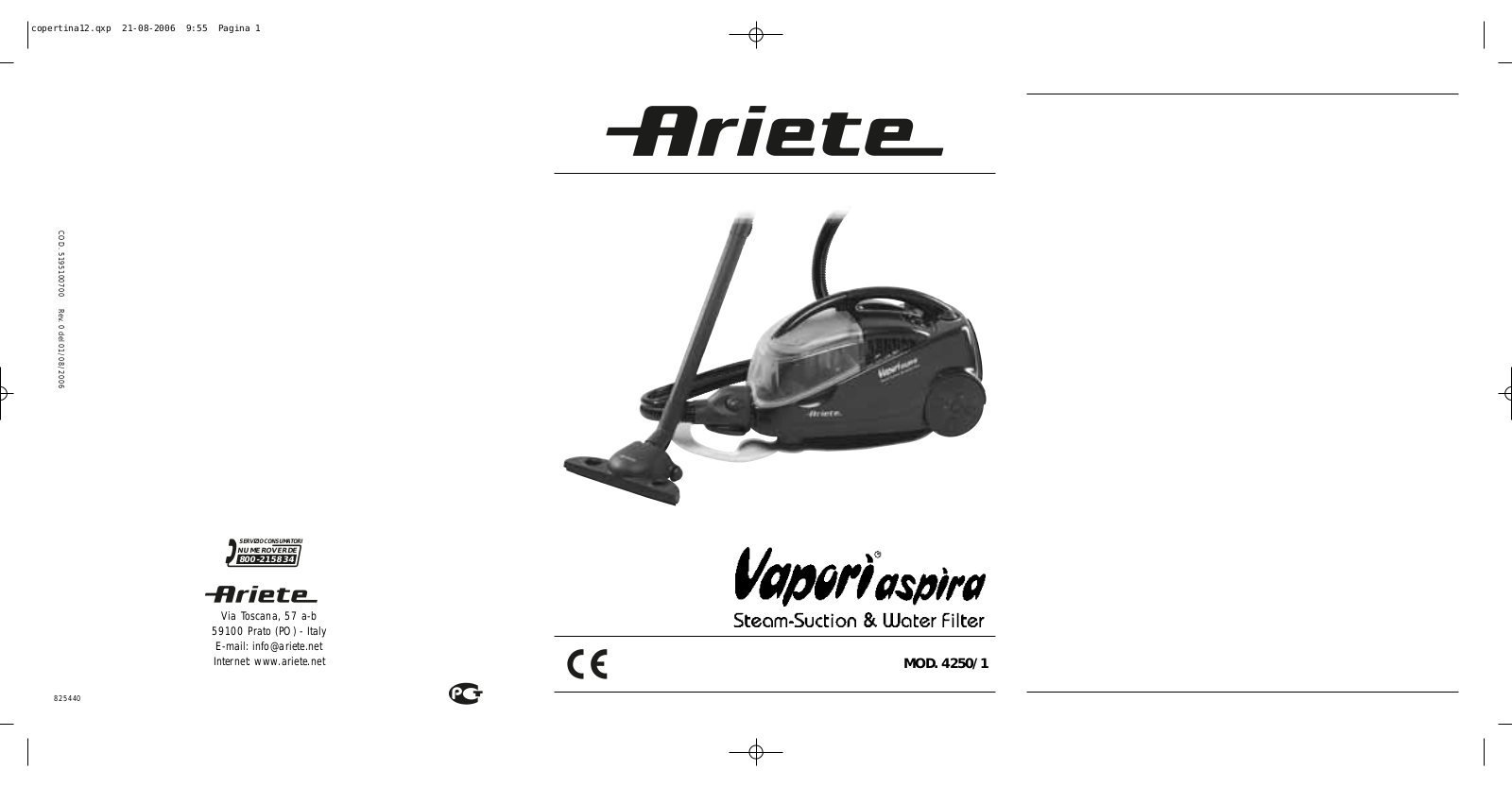 Ariete 4250/1 User guide - ManualMachine.com