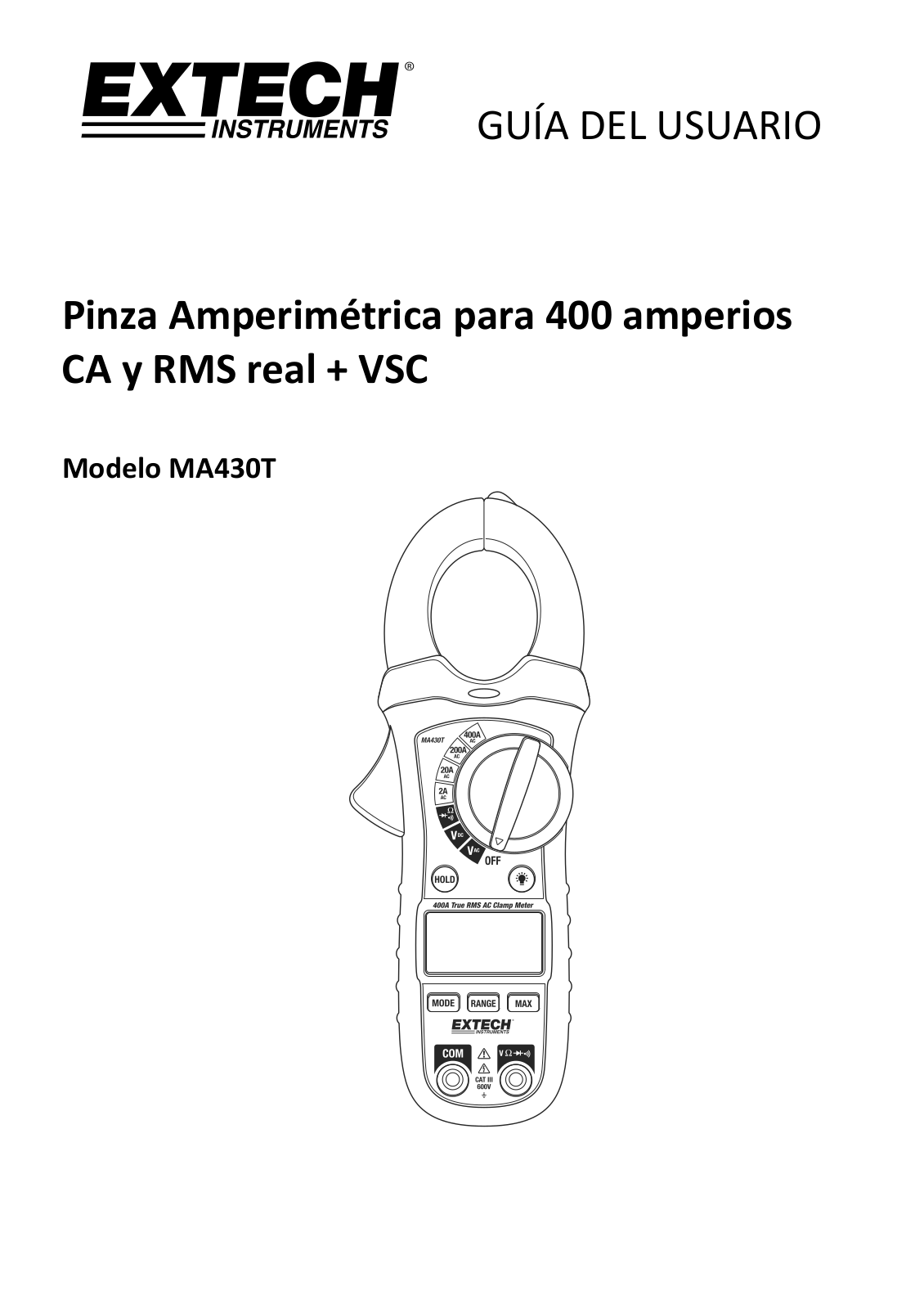 Extech MA430T User guide